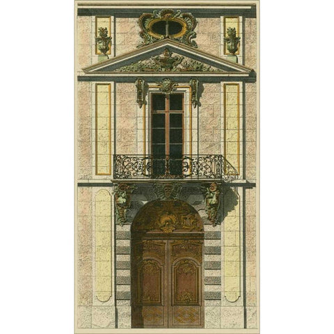 Elegant Entrance I Gold Ornate Wood Framed Art Print with Double Matting by Vision Studio