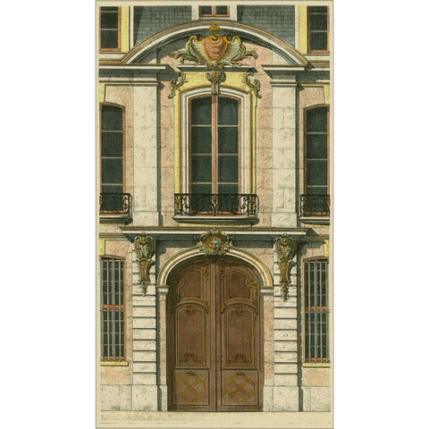 Elegant Entrance II White Modern Wood Framed Art Print by Vision Studio