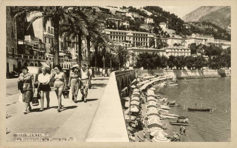 Summer in France I Black Ornate Wood Framed Art Print with Double Matting by Unknown