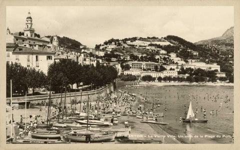 Summer in France II White Modern Wood Framed Art Print with Double Matting by Unknown