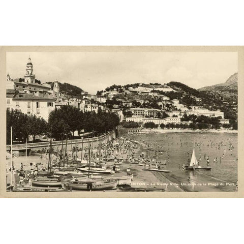 Summer in France II White Modern Wood Framed Art Print by Unknown