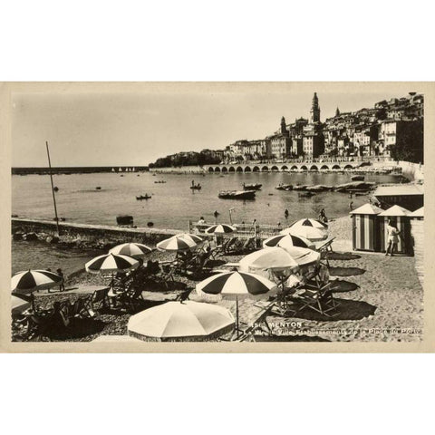 Summer in France III Black Modern Wood Framed Art Print with Double Matting by Unknown