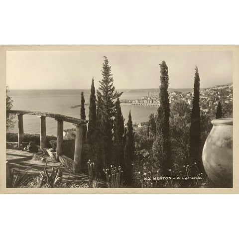 Summer in France V Black Modern Wood Framed Art Print with Double Matting by Unknown