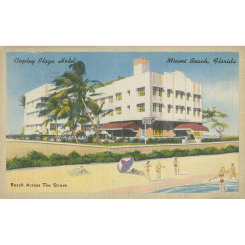Miami Beach IV White Modern Wood Framed Art Print by Unknown