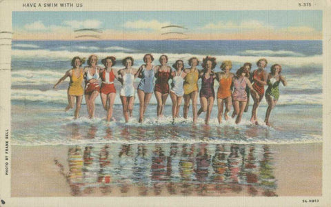 Atlantic City, NJ- II White Modern Wood Framed Art Print with Double Matting by Unknown