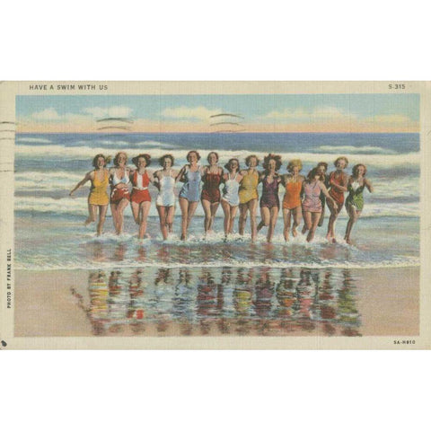 Atlantic City, NJ- II Black Modern Wood Framed Art Print with Double Matting by Unknown