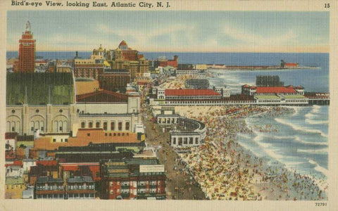 Atlantic City, NJ- III Black Ornate Wood Framed Art Print with Double Matting by Unknown