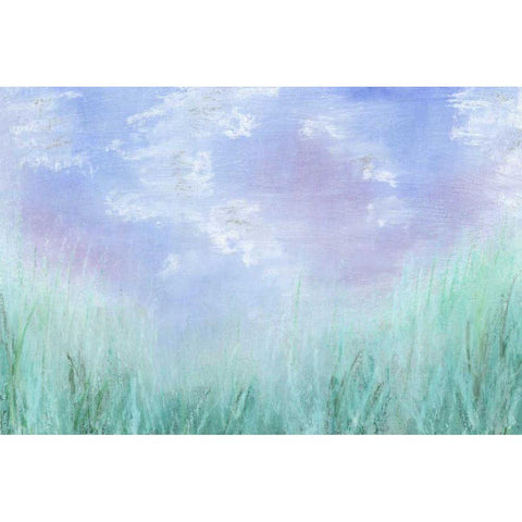 Aura I Gold Ornate Wood Framed Art Print with Double Matting by Johnson, Jason