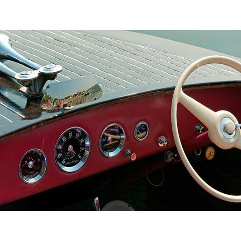 Antique Boating I Black Modern Wood Framed Art Print by Head, Danny