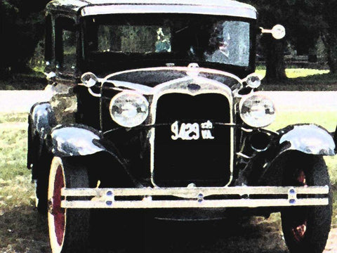 Joy Ride II White Modern Wood Framed Art Print with Double Matting by Ilosky, Pam