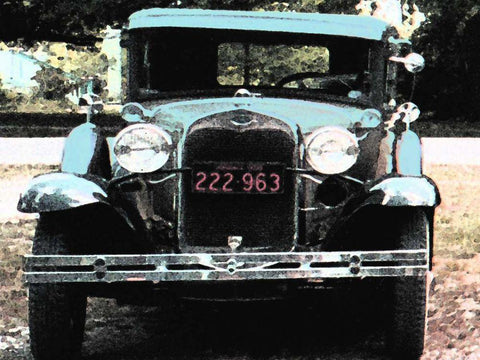 Joy Ride III White Modern Wood Framed Art Print with Double Matting by Ilosky, Pam