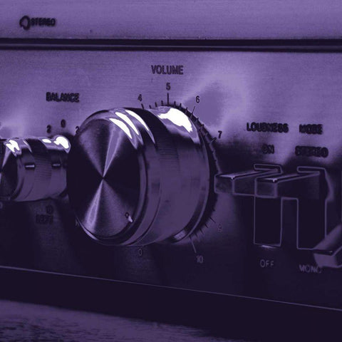 Chroma Stereo IV Black Ornate Wood Framed Art Print with Double Matting by Stramel, Renee W.