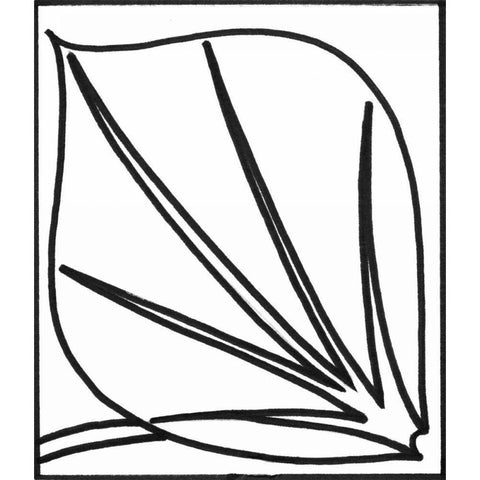 Sprout IV Black Modern Wood Framed Art Print with Double Matting by Stramel, Renee W.