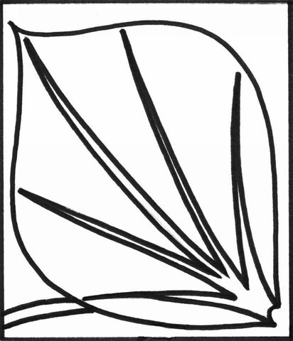 Sprout IV White Modern Wood Framed Art Print with Double Matting by Stramel, Renee W.