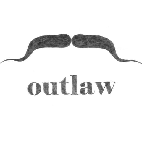 Outlaw White Modern Wood Framed Art Print by Johnson, Jason