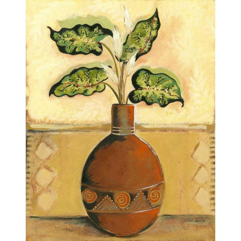 Southwest Terra Cotta I White Modern Wood Framed Art Print by Taylor, Kris