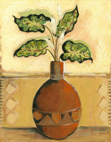 Southwest Terra Cotta I Black Ornate Wood Framed Art Print with Double Matting by Taylor, Kris