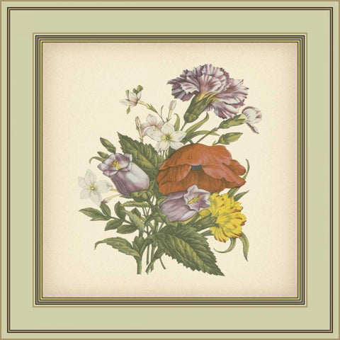 Tuscany Bouquet XI White Modern Wood Framed Art Print by Unknown