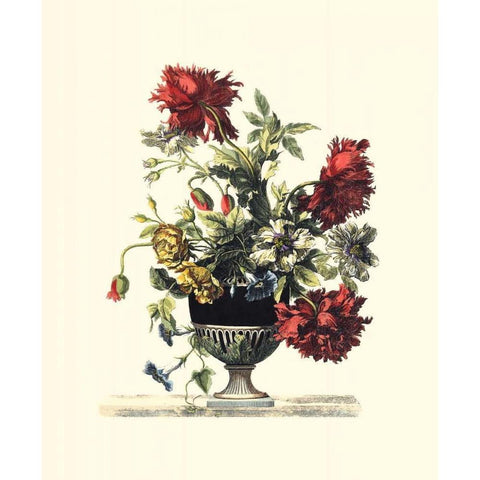 Flowers for June II Gold Ornate Wood Framed Art Print with Double Matting by Baptiste, Giovanni