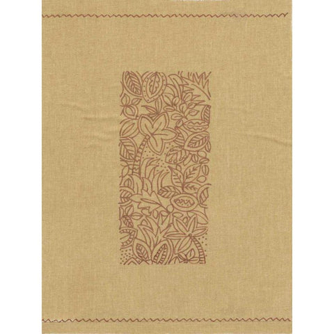 Palm Motif I Gold Ornate Wood Framed Art Print with Double Matting by Vision Studio