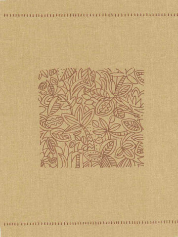 Palm Motif II White Modern Wood Framed Art Print with Double Matting by Vision Studio