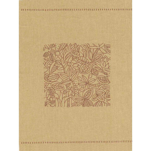 Palm Motif II Gold Ornate Wood Framed Art Print with Double Matting by Vision Studio