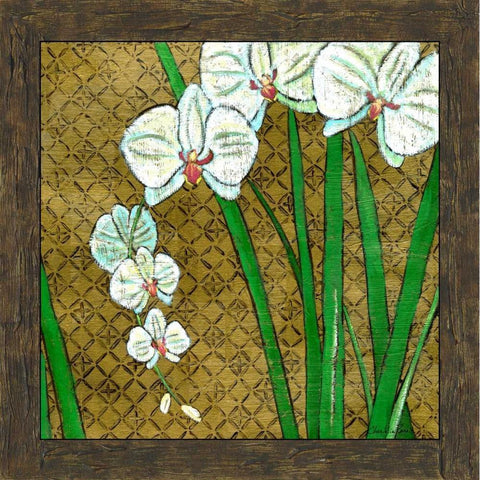 Exotic Garden I Black Modern Wood Framed Art Print with Double Matting by Zarris, Chariklia