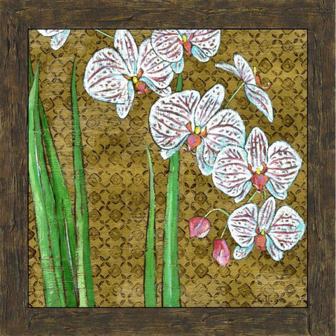 Exotic Garden II White Modern Wood Framed Art Print by Zarris, Chariklia