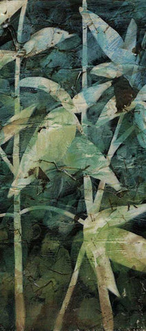 Mystic Reflections Panel II Black Ornate Wood Framed Art Print with Double Matting by Meagher, Megan