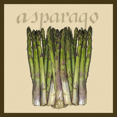 Italian Vegetable I Black Ornate Wood Framed Art Print with Double Matting by Vision Studio