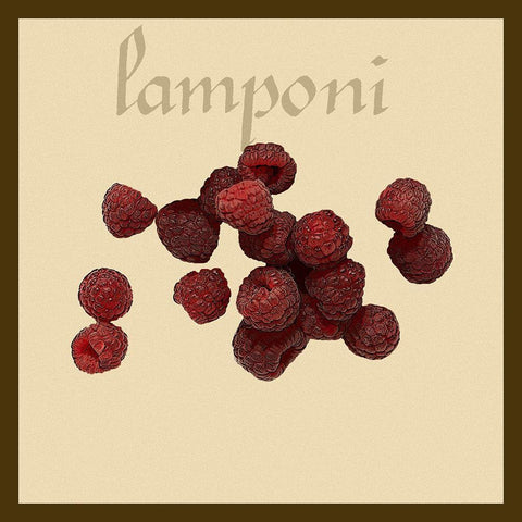 Italian Fruit III White Modern Wood Framed Art Print by Vision Studio