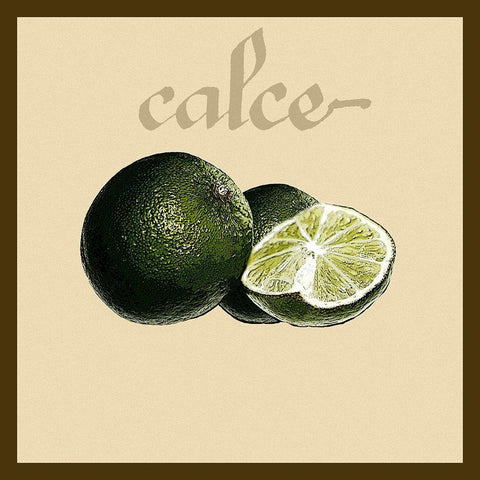 Italian Fruit V White Modern Wood Framed Art Print with Double Matting by Vision Studio