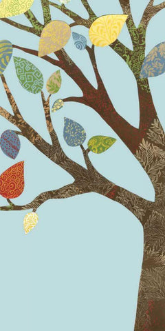 Arbor Patterns II Black Ornate Wood Framed Art Print with Double Matting by Meagher, Megan