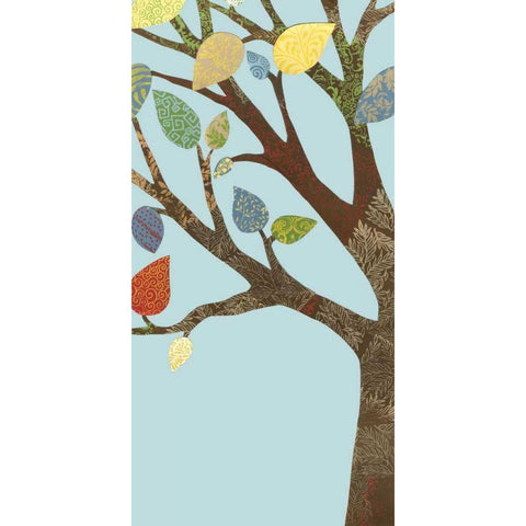 Arbor Patterns II Black Modern Wood Framed Art Print with Double Matting by Meagher, Megan
