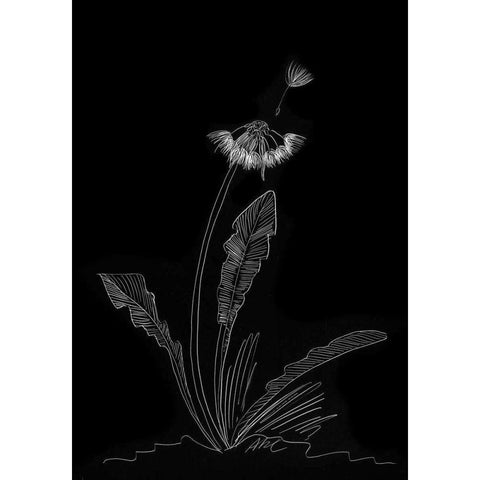 Dandelion Garden II Gold Ornate Wood Framed Art Print with Double Matting by Ludwig, Alicia