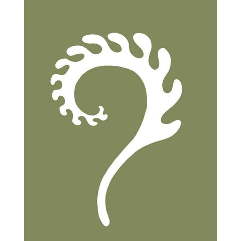 Simple Silhouette V Gold Ornate Wood Framed Art Print with Double Matting by Vision Studio