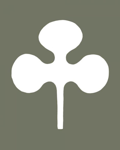 Simple Silhouette VII White Modern Wood Framed Art Print with Double Matting by Vision Studio