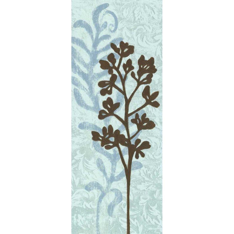 Layered Silhouettes I White Modern Wood Framed Art Print by Slocum, Nancy