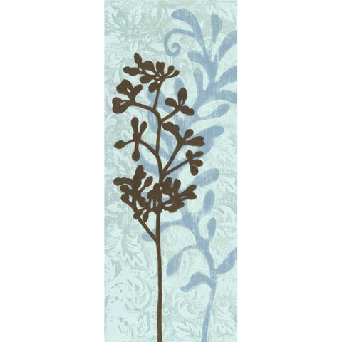 Layered Silhouettes II Gold Ornate Wood Framed Art Print with Double Matting by Slocum, Nancy