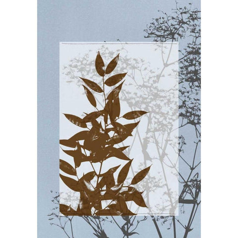 Small Translucent Wildflowers V White Modern Wood Framed Art Print by Goldberger, Jennifer