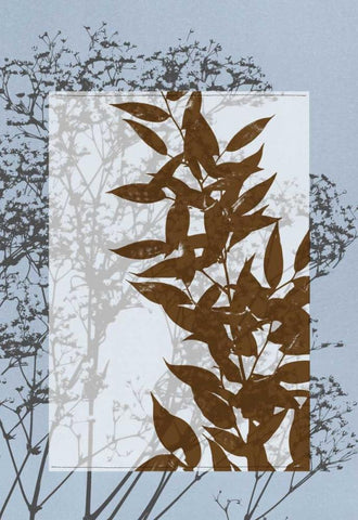 Small Translucent Wildflowers VI White Modern Wood Framed Art Print with Double Matting by Goldberger, Jennifer
