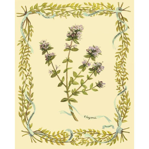 Small Thyme Gold Ornate Wood Framed Art Print with Double Matting by Russell, Wendy