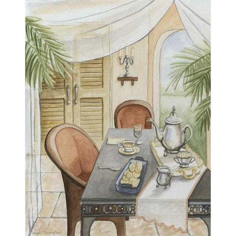 Grand Hotel Vignette III White Modern Wood Framed Art Print by Meagher, Megan