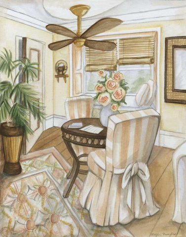 Grand Hotel Vignette IV White Modern Wood Framed Art Print with Double Matting by Meagher, Megan