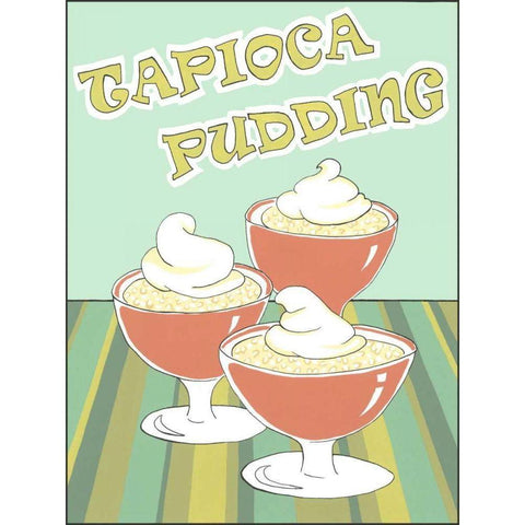 Tapioca Pudding Gold Ornate Wood Framed Art Print with Double Matting by Meagher, Megan