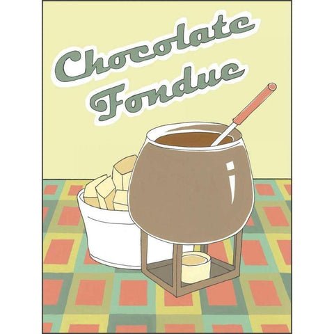 Chocolate Fondue Black Modern Wood Framed Art Print by Meagher, Megan