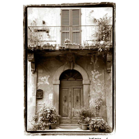 Graceful Welcome White Modern Wood Framed Art Print by DeNardo, Laura