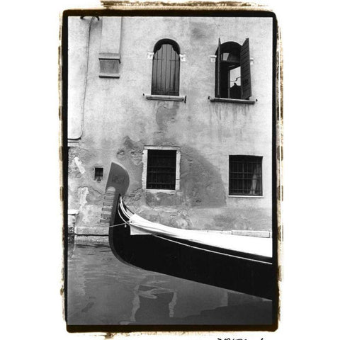 Graceful Gondola Gold Ornate Wood Framed Art Print with Double Matting by DeNardo, Laura