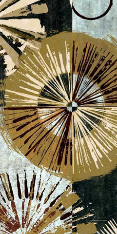 Outburst I White Modern Wood Framed Art Print with Double Matting by Burghardt, James