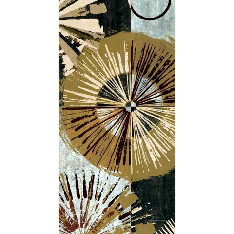 Outburst I Black Modern Wood Framed Art Print with Double Matting by Burghardt, James